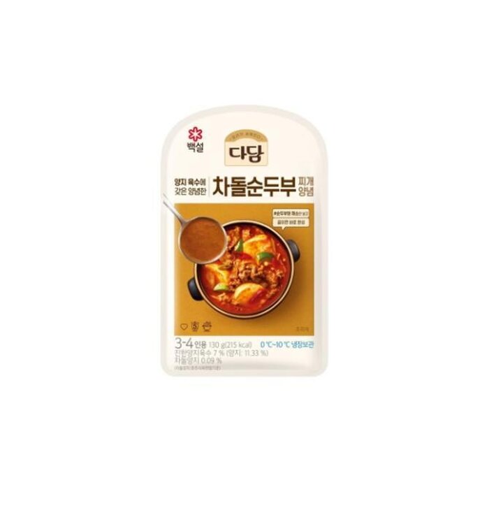 CJ다담차돌순두부찌개양념130g