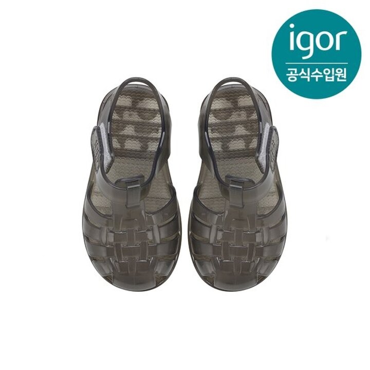 (신세계강남점)[IGOR] 이고르 클라시카 젤리슈즈 크리스탈 클리어 그레이 키즈샌들 여름샌들 유아샌들 아동샌들