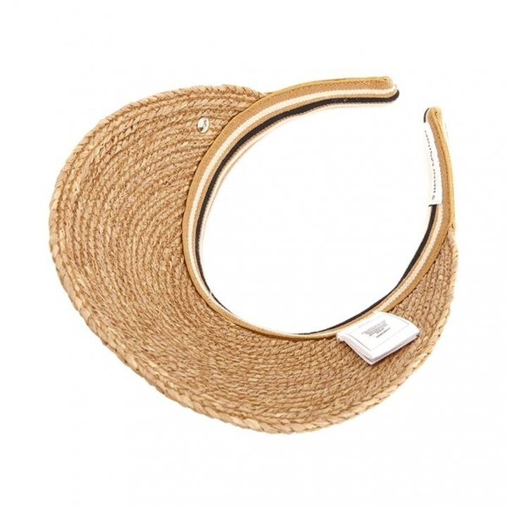헬렌카민스키 비앙카 10 스트라이프 여성 바이저 HAT50265 NOUGAT BLACK STRIPE