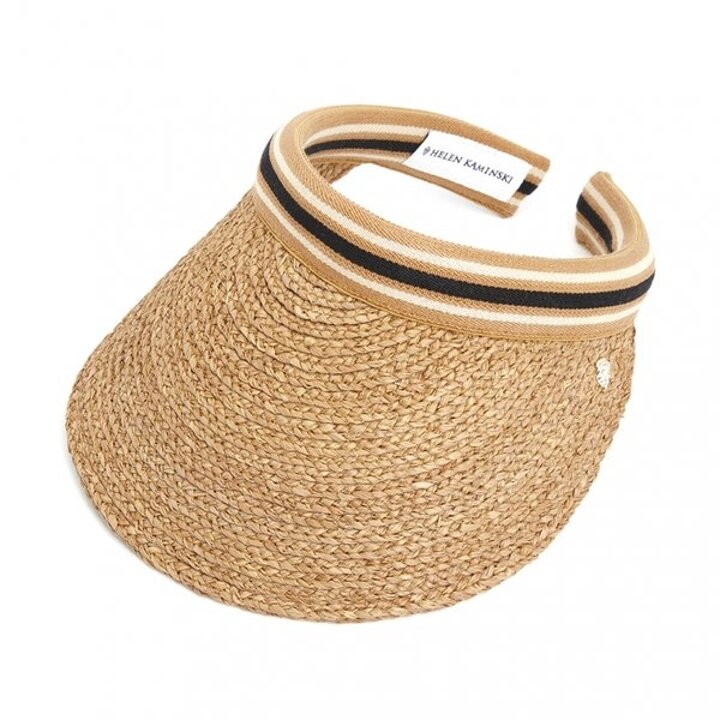 헬렌카민스키 비앙카 10 스트라이프 여성 바이저 HAT50265 NOUGAT BLACK STRIPE