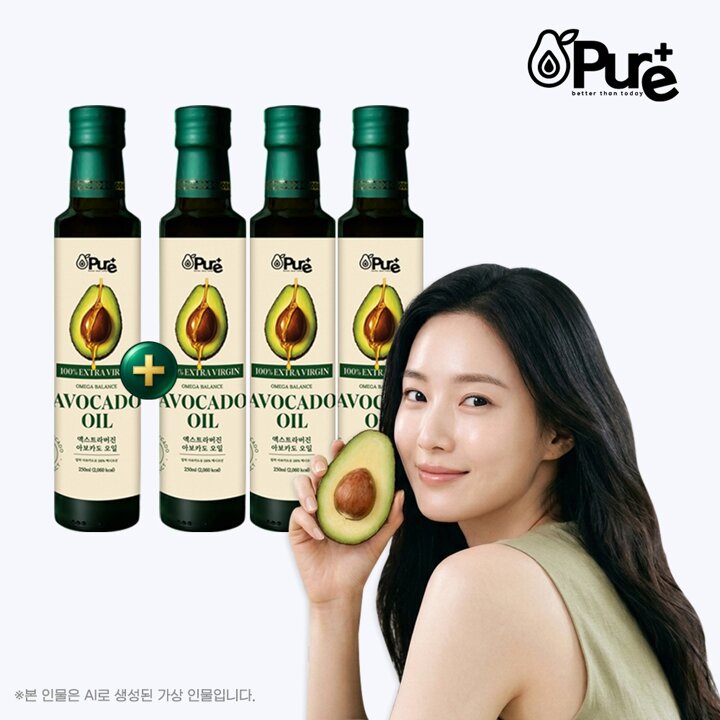 [퓨어플러스] 엑스트라버진 오메가 밸런스 아보카도오일 250ml x 4병