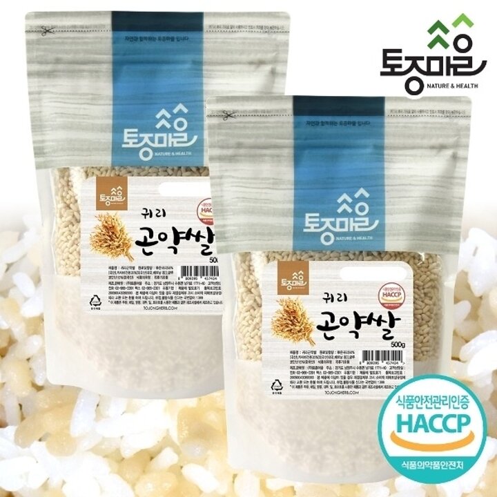 [토종마을]HACCP인증 귀리 곤약쌀 500g X 2팩10888864588275