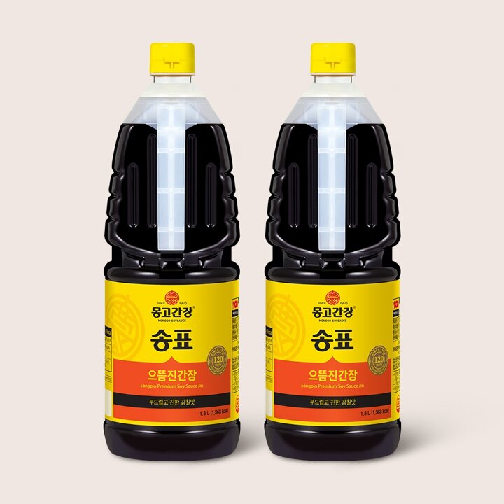 [몽고식품] 송표 으뜸진간장 1.8L x 2개