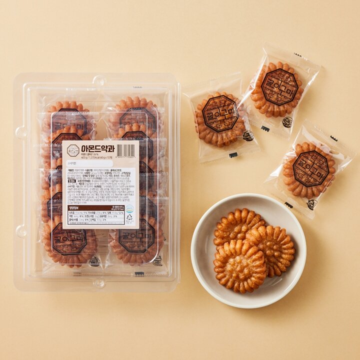 [꿀이구마] 아몬드 약과 40g, 10개