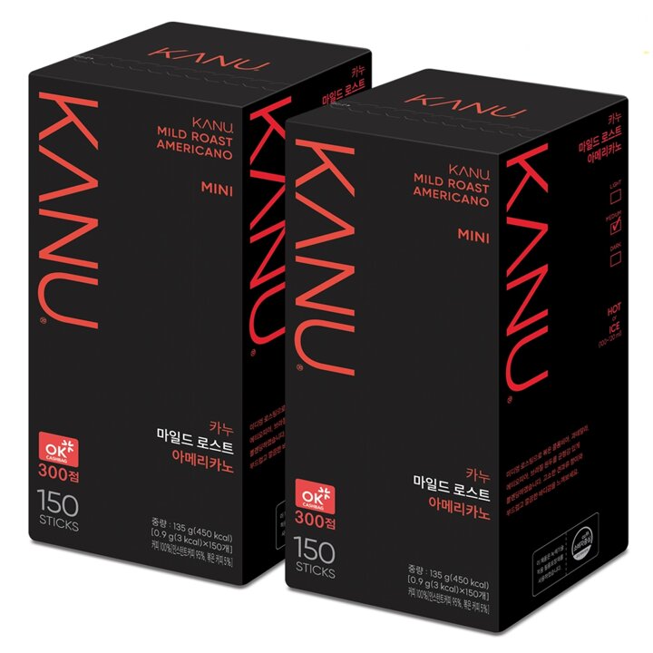 맥심 카누 마일드미니 150T x 2개