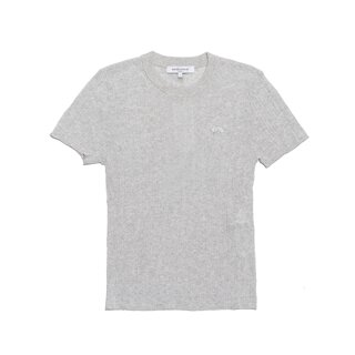 메종키츠네 여성 베이비폭스 립 니트 티셔츠 라이트 그레이 QW00806KT1195-H120