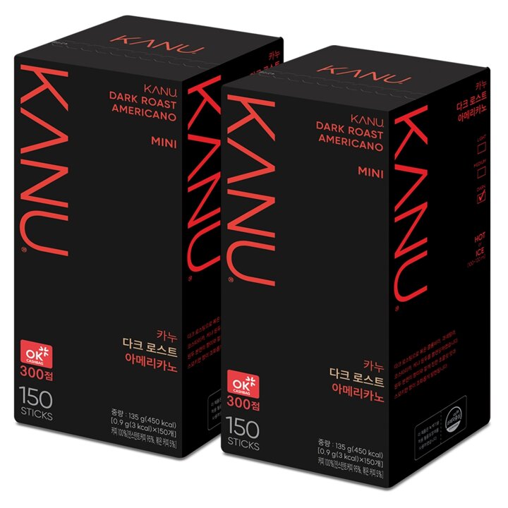 맥심 카누 다크미니 150T x 2개