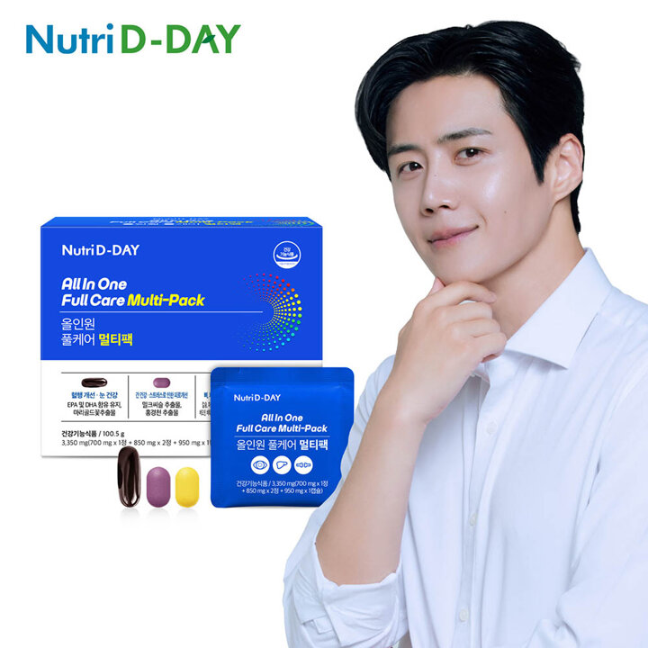 뉴트리디데이 [멀티비타민+밀크씨슬+오메가3] 풀케어 멀티팩 30포 1개월분