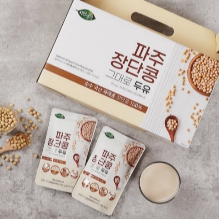 맷돌방식으로 만든 무첨가 파주 장단콩 그대로 두유 190ml 20팩