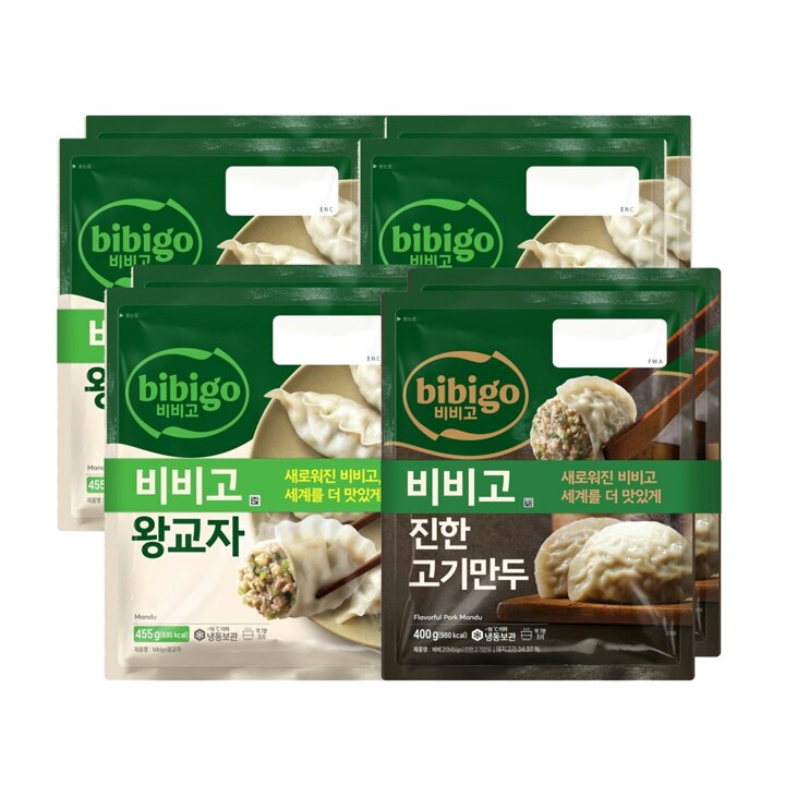 CJ제일제당 비비고 왕교자 455g x6봉 + 진한고기만두 400g x2봉