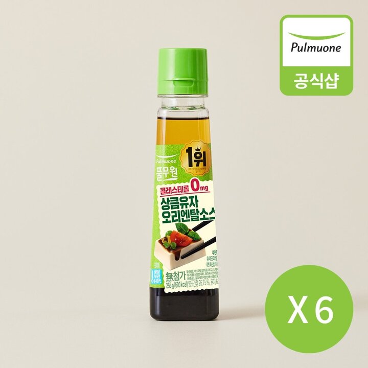 풀무원 상큼유자 오리엔탈 소스 (255g) 6개