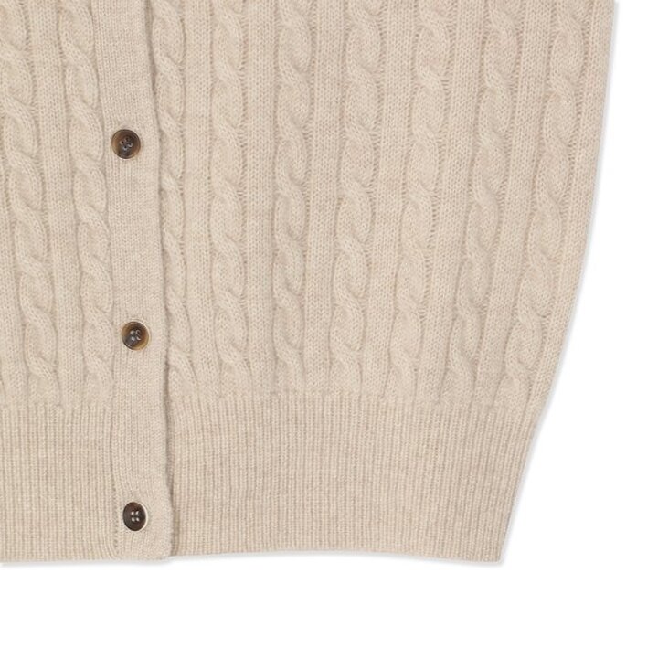 (신세계센텀점)캐시미어 케이블 베이직 가디건 (ZFKKCA104C-L/BEIGE)