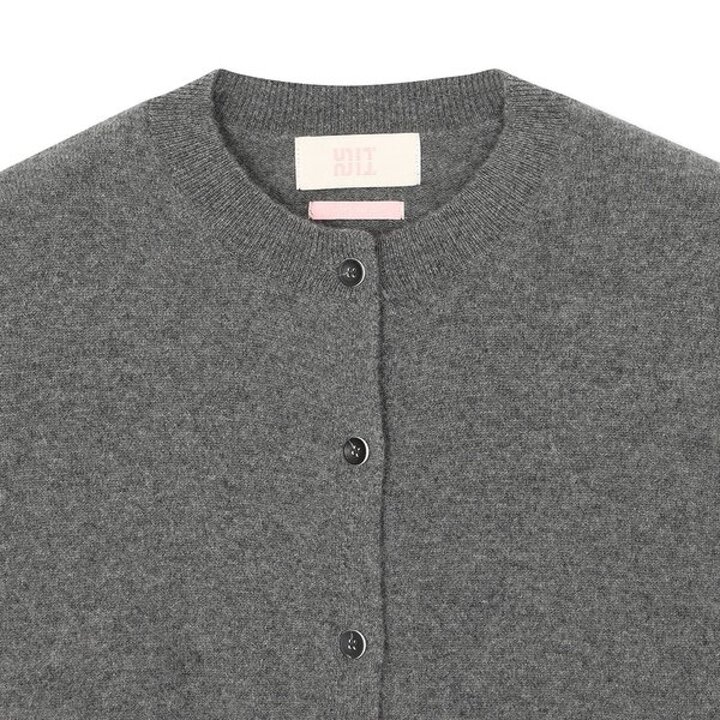 (신세계센텀점)캐시미어 베이직 가디건 (ZFKKCA102C-CHARCOAL)