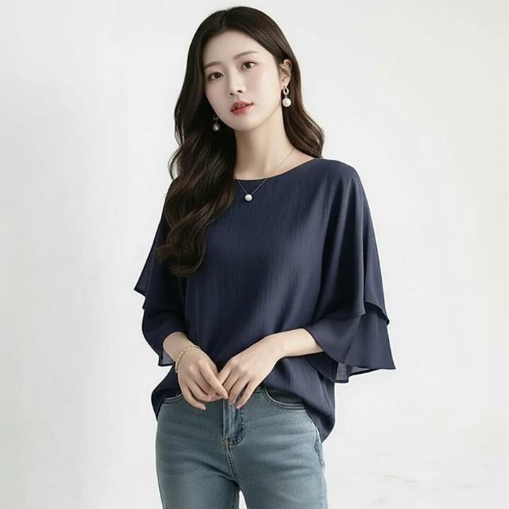 [플로레센스]미루나하늘하늘티블라우스2종