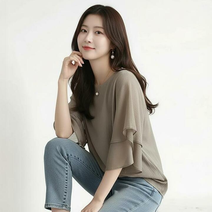 [플로레센스]미루나하늘하늘티블라우스2종