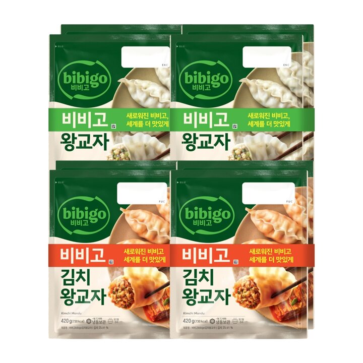 CJ제일제당 비비고 왕교자 455gx4+비비고 김치왕교자 420gx4