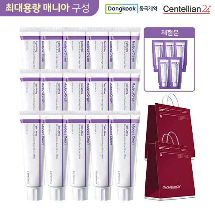 [VIP패키지] NEW 동국제약 마데카 크림 타이트 리프팅 (크림 50ml*15+여행용5매키트)