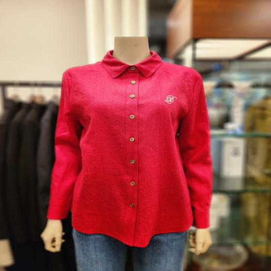 [BCBG] 비씨비지 로브 린넨 블라우스 B5B3B408