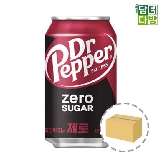 (주)셀러허브 닥터페퍼 제로 355ml 로 (24캔) 콜라 캔음료 탄산