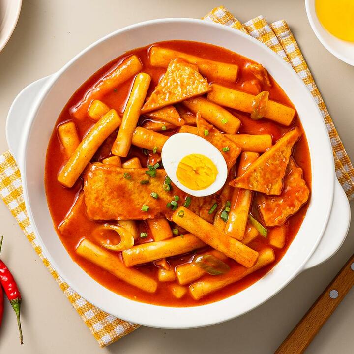 오늘도 순삭 떡볶이 230g x 5팩 소스 포함 , 김말이, 만두튀김, 부산어묵