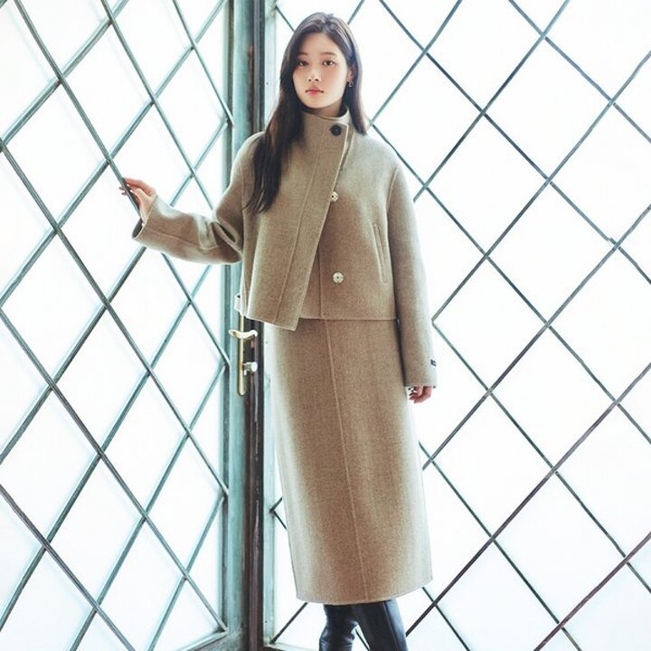 (신세계강남점)[정채연 착용] 핸드메이드 H라인 스커트 NEW4WS916
