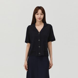 [PAT] 테일러카라 반팔 가디건_MK43792