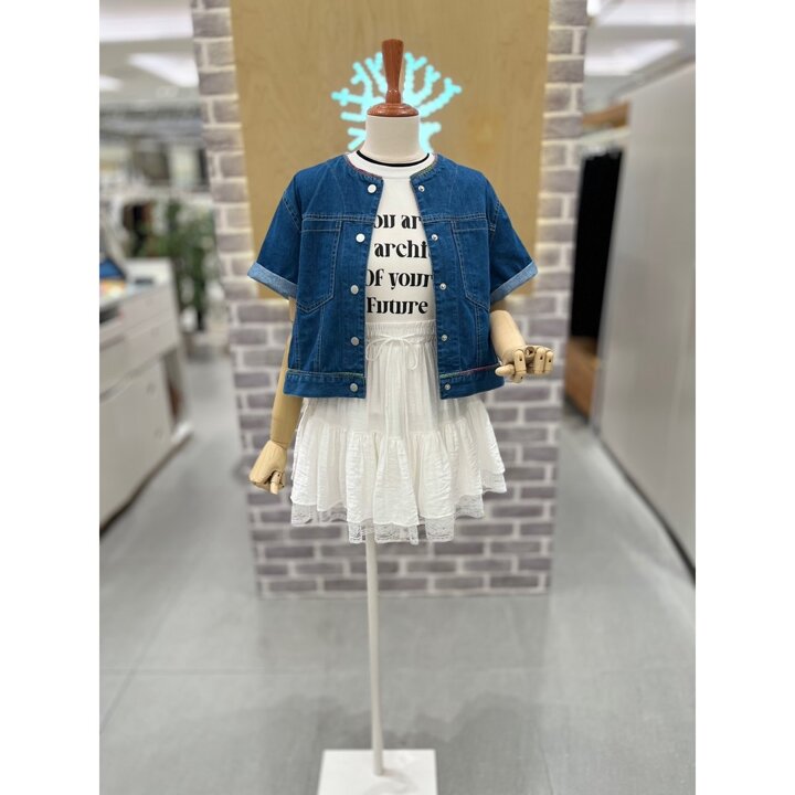 (신세계하남점)컬러 스티치 데님자켓(LC31E6DJ508X)