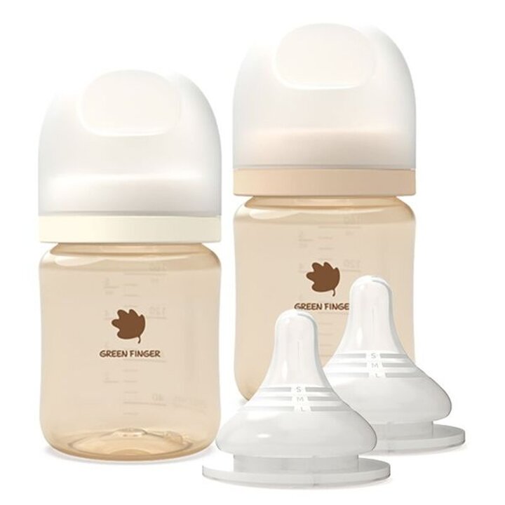 그린핑거 베베그로우 PPSU 젖병 트윈팩 160ml+젖꼭지 S 2개입[32637634]