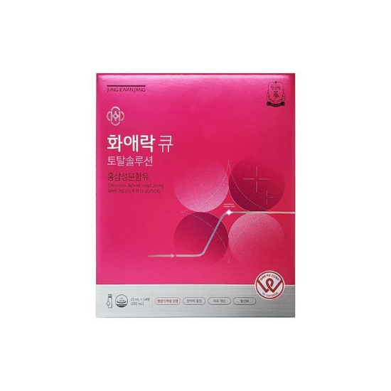 (주)셀러허브 정관장 화애락 큐 토탈솔루션 25ml x 14개입 면역증가 1개 Ss