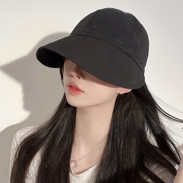 할인바이할인 [1+1] 햇빛차단 끈조절 버킷햇 소두핏 벙거지모자 컬러3종