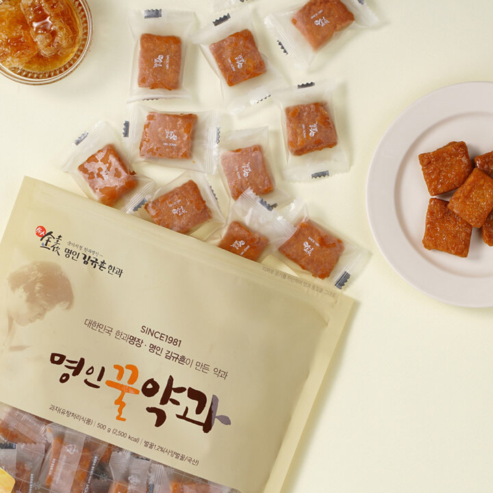 [단독] 김규흔 한과 명인 꿀약과 (파우치형) 500g