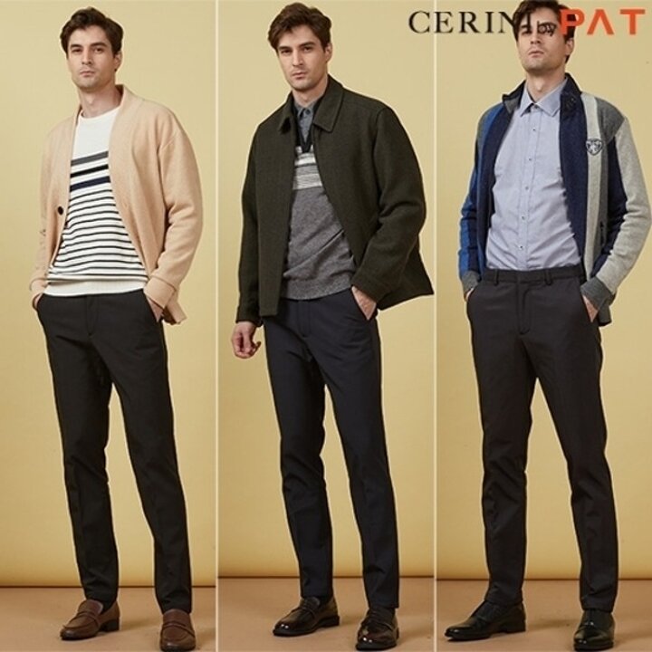 [CERINI by PAT] 남성 겨울 3중 보온 방풍 팬츠 3종 세트 21w23828604587908