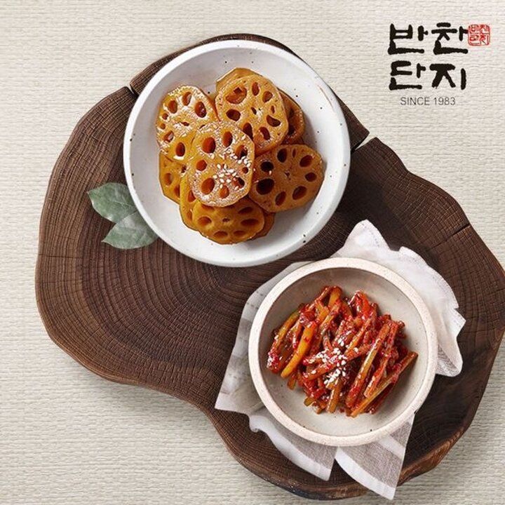 반찬단지 마늘쫑무침1kg + 연근조림 1Kg[34307335]