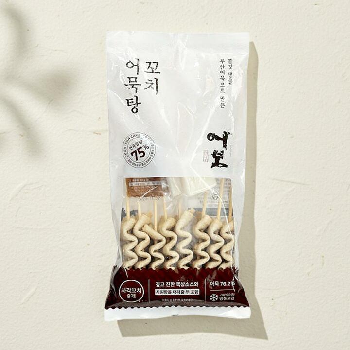 [어보] 국물맛집 무 포함 부산식 정통 어묵꼬치 32개 (8개입 x 4팩)