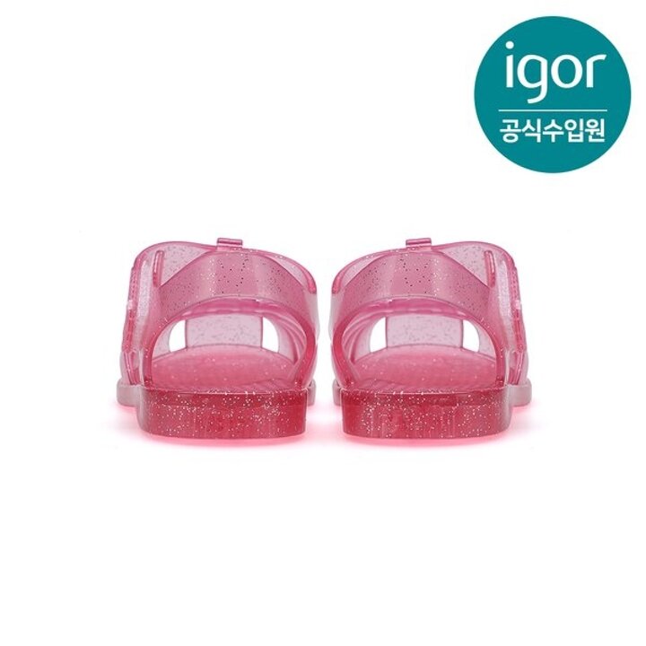 (대전신세계)[IGOR] 이고르 클라시카 크리스탈 글리터 푸시아 키즈샌들 여름샌들 유아샌들 키즈젤리슈즈