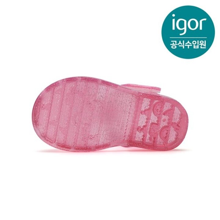 (대전신세계)[IGOR] 이고르 클라시카 크리스탈 글리터 푸시아 키즈샌들 여름샌들 유아샌들 키즈젤리슈즈