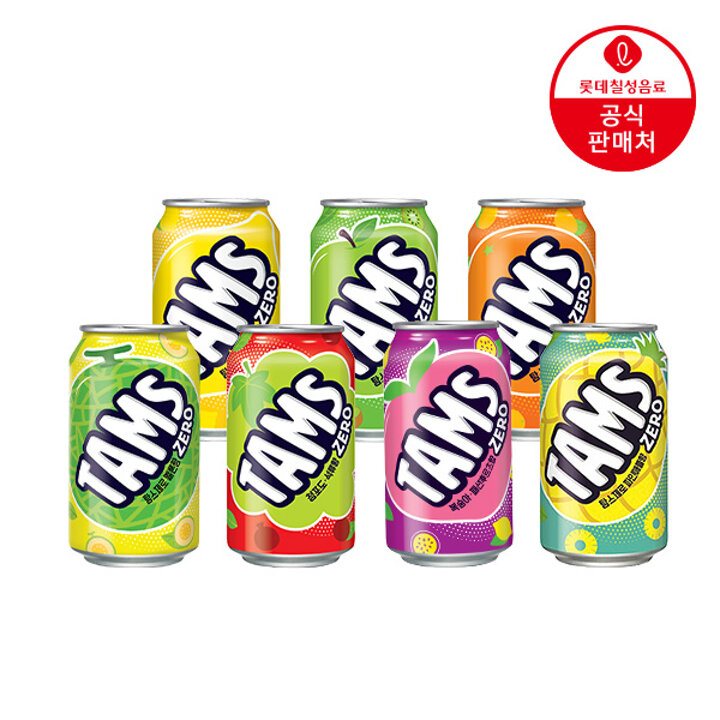 [본사직영] 롯데 탐스제로 7종  355ml x 24캔