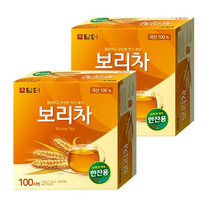 담터 보리차 100T 2개