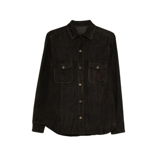 [해외배송] 26SS Rifugio 셔츠 26E340 SUEDE SO75 BROWN