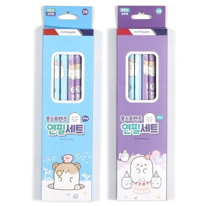 캐릭터연필심플세트B4본64x207x10모닝글로리