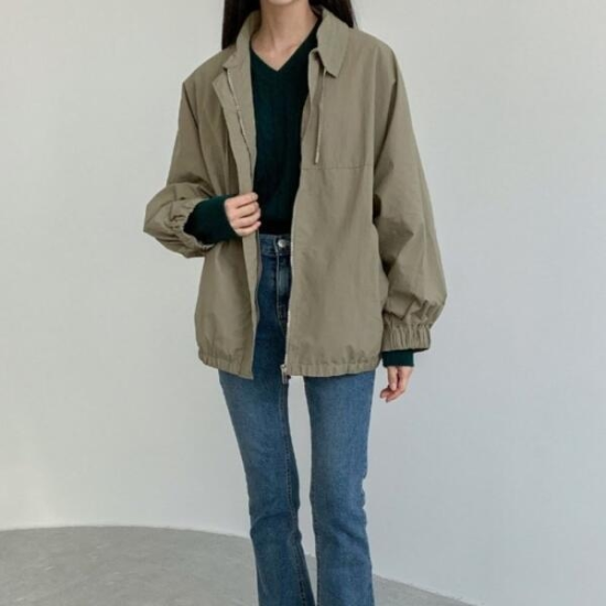 아트박스/신상오픈런 판초 아방 여성아우터 하프야상 봄바람막이