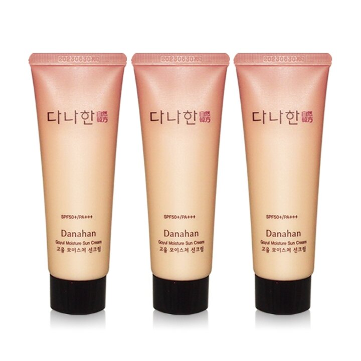 [하프클럽/이자녹스]다나한 고율 모이스처 선크림 42ml X 3개