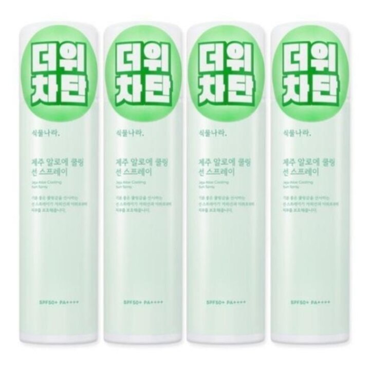 식물나라제주알로에쿨링선스프레이100ml4개