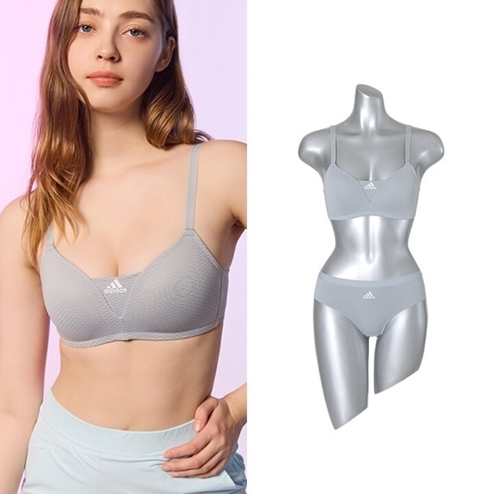 아디다스 에어 무브 서포트 브라팬티 2종 그레이쉬그린