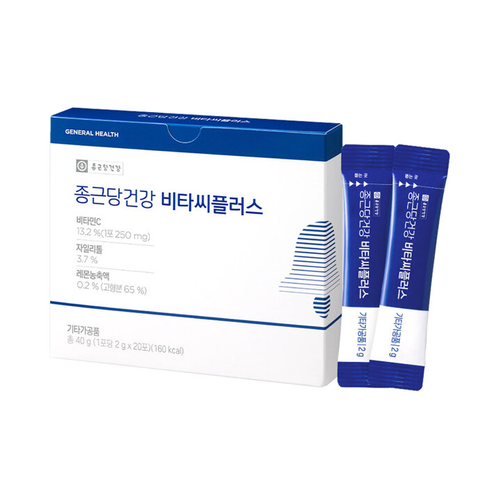 종근당건강 비타씨플러스 2g 200포 대용량 비타민C 250mg
