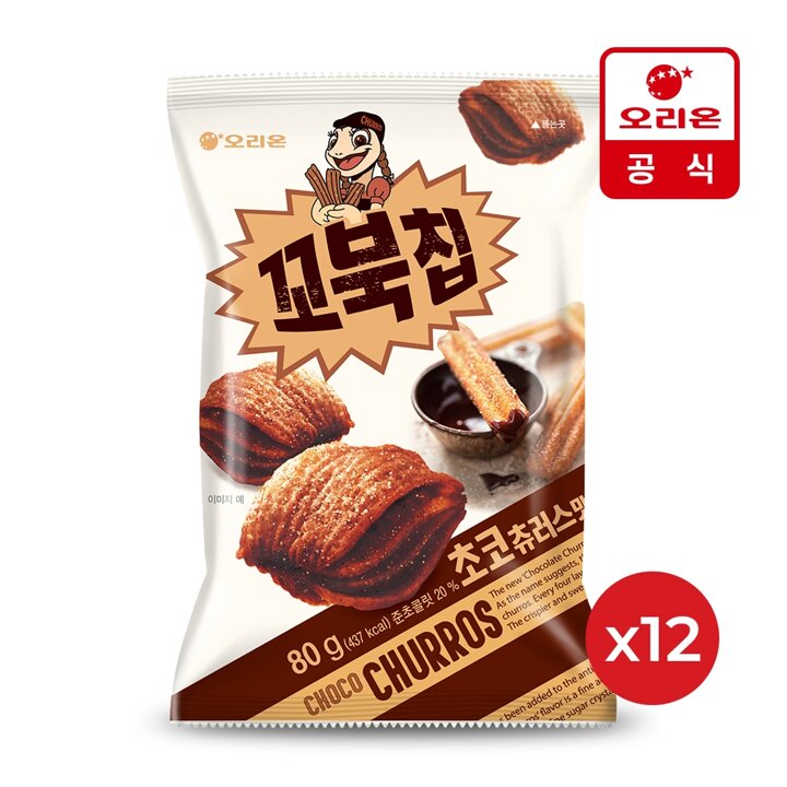 꼬북칩 초코츄러스(80g) x 12개