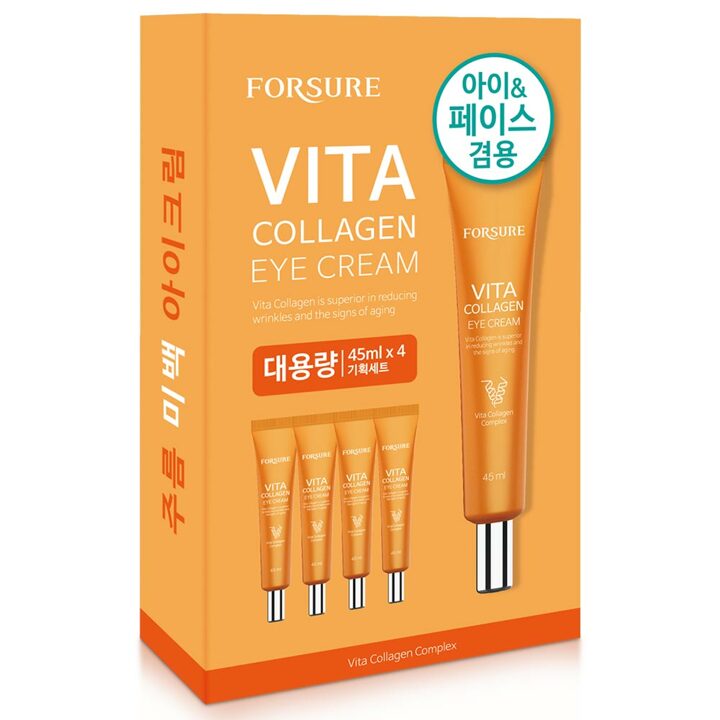 포슈어 미백 비타 콜라겐 아이크림 45ml 4개입 세트 