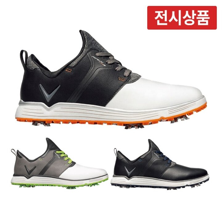 [전시상품] 캘러웨이 에이펙스 라이트 S 스파이크 워터프루프 경량 남성 골프화 38M571 남자 골프신발