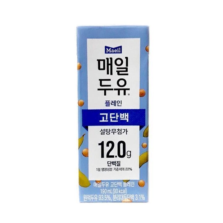 매일두유 고단백 플레인 190ml 12팩 x 4곽 (32105300)