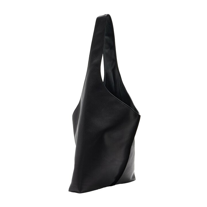 전시상품/더로우 스몰 Bindle Stitch 빈들 스티치 카프스킨 숄더백 블랙 W1873L72BAS